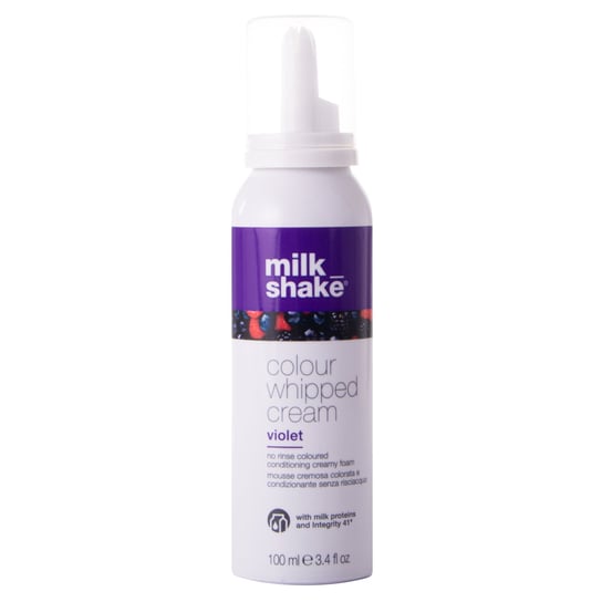 Milk Shake Color Whipped Cream Violet kremowa pianka koloryzująca do włosów fioletowa 100ml odżywia i regeneruje Milk Shake