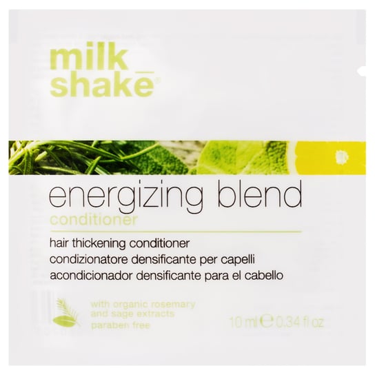 Milk Shake energizing blend, Odżywka do włosów 10ml nawilża, regeneruje, dodaje blasku Milk Shake