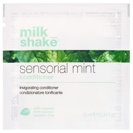 Milk Shake Sensorial Mint Odżywka regenerująco-odżywiająca z miętą, szaławią orzeźwiająca, ułatwia rozczesywanie 10ml Milk Shake