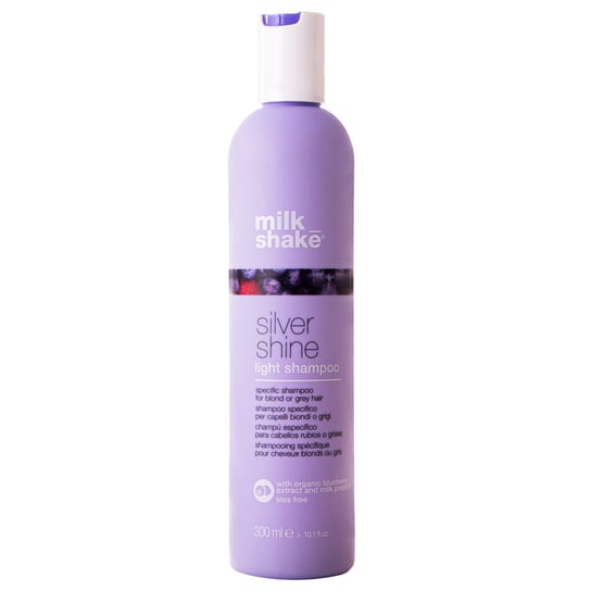 Milk Shake Silver Shine Light Shampoo lekki szampon do włosów blond i siwych 300ml neutralizuje żółte tony, nawilża Milk Shake
