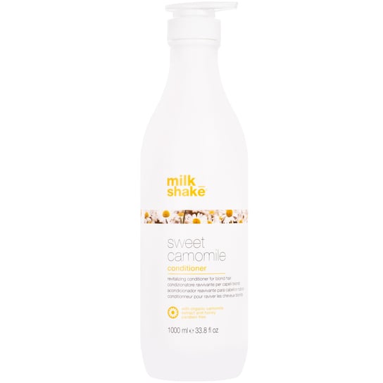 Milk Shake Sweet Camomile Conditioner rewitalizująca odżywka  do włosów blond 1000ml oczyszcza, nawilża i rozjaśnia Milk Shake