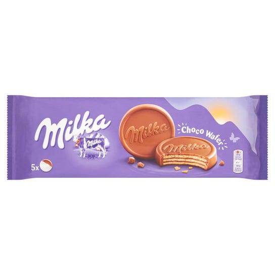 Milka  Choco Wafer  - Wafelki Z Kremem Kakaowym Oblane Czekoladą Mleczną - 5 Sztuk (150G) Inna marka