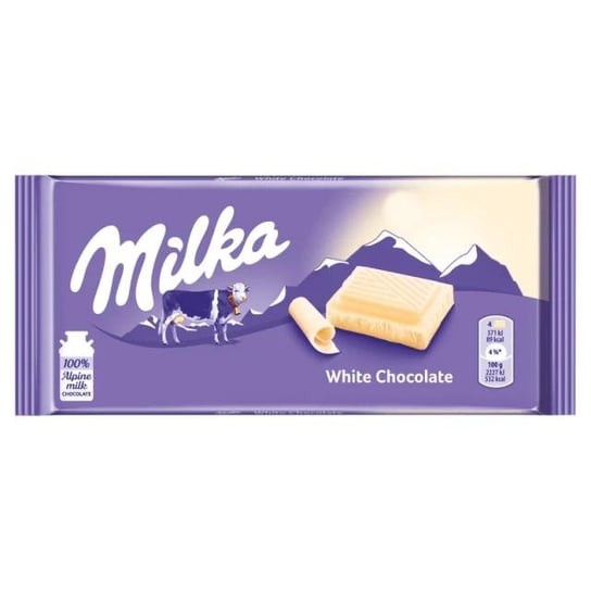 Milka, czekolada biała, 100g Milka