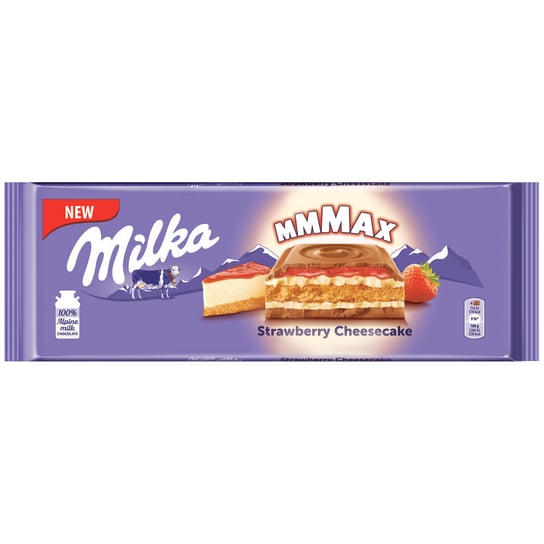 Milka czekolada mleczna stawberry cheesecake 300g Milka