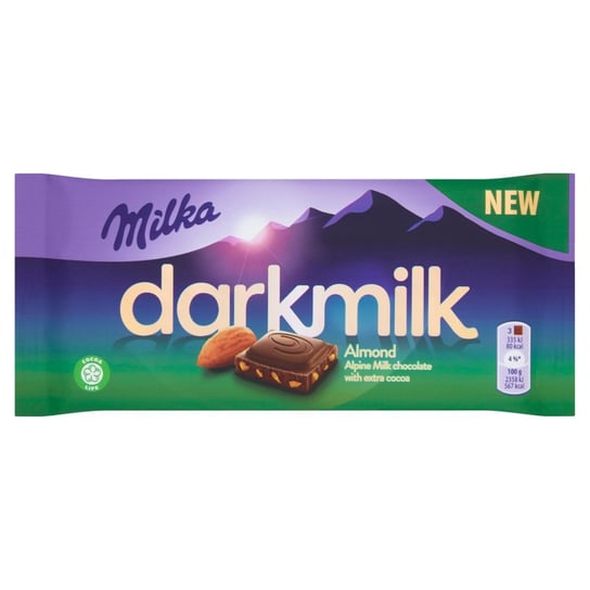 Milka darkmilk amond czekolada z migdałami 85g Milka
