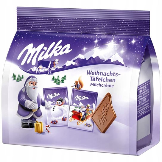 Milka Mini Czekoladki Mleczna Czekolada Święta Mikołaj 10G X15Szt 150G De Milka