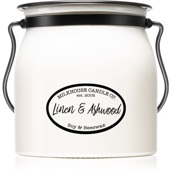 Milkhouse Candle Co. Creamery Linen & Ashwood świeczka zapachowa Butter Jar 454 g Inna marka