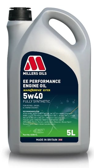 Millers Ee Performance 5W40 5L Millers Oils