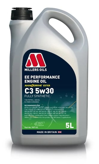 Millers Ee Performance C3 5W30 5L Millers Oils