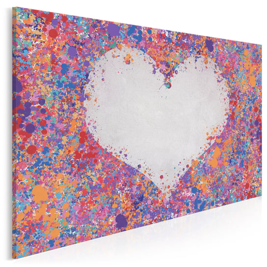 Miłosne konfetti - nowoczesny obraz na płótnie - 120x80 cm VAKU-DSGN Nowoczesne obrazy