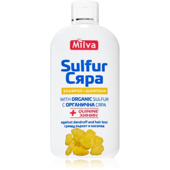 Milva Quinine & Sulfur szampon przeciwłupieżowy i przeciw wypadaniu włosów z siarką 200 ml Inna marka