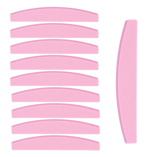 MIMO by Tools For Beauty, Dwustronna polerka do paznokci o kształcie łódki - różowy 100/180 , 10 szt. Tools For Beauty