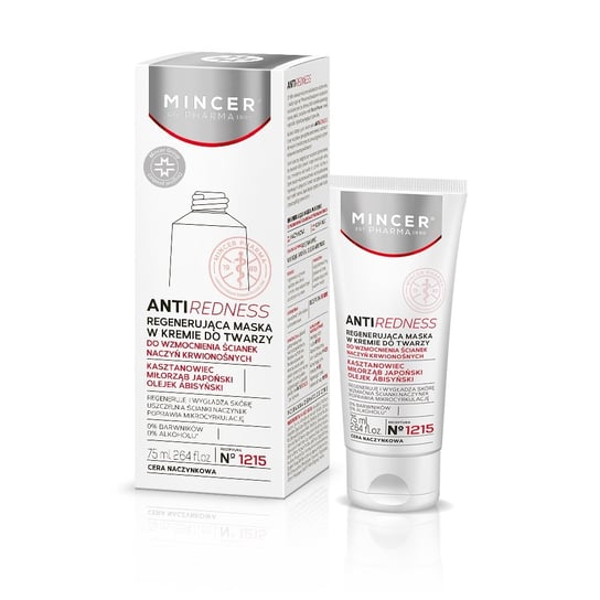 Mincer Pharma, Anti-Redness, maska regenerująca do twarzy, 75 ml Mincer Pharma