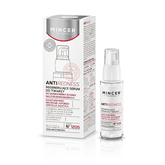 Mincer Pharma, Anti Redness, regenerujące serum do twarzy nr 1205, 30 ml Mincer Pharma