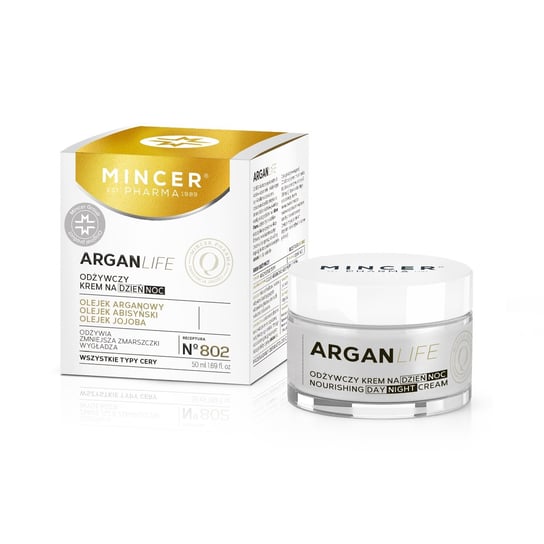 Mincer Pharma, ArganLife 50+, krem odżywczy na dzień i noc nr 802, 50 ml Mincer Pharma