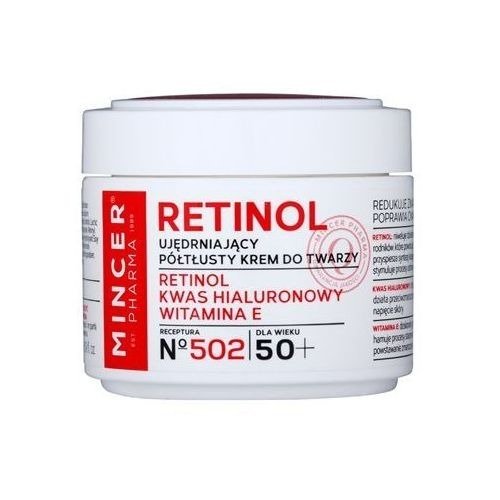 Mincer Pharma, Retinol 50+, ujędrniający półtłusty krem do twarzy 502, 50 ml Mincer Pharma