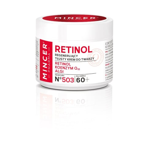 Mincer Pharma, Retinol 60+, regenerujący tłusty krem do twarzy nr 503, 50 ml Mincer Pharma