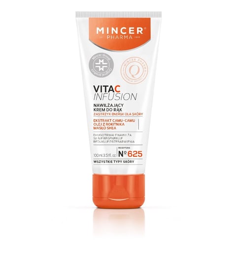 Mincer Pharma, Vita C Infusion, krem nawilżający do rąk nr 625, 100 ml Mincer Pharma