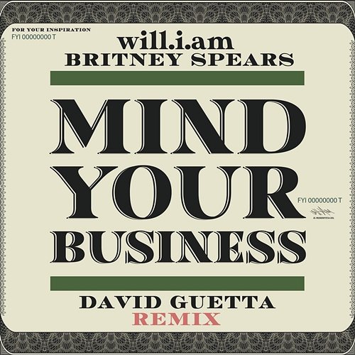 MIND YOUR BUSINESS will.i.am, David Guetta, Britney Spears