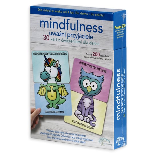 Mindfulness, karty z ćwiczeniami, uważni przyjaciele Mindfulness