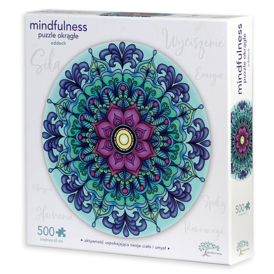 Mindfulness, puzzle okrągłe, Oddech, 500 el. Mindfulness
