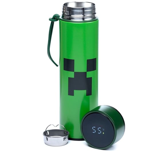 Minecraft butelka z termometrem cyfrowym CREEPER Puckator