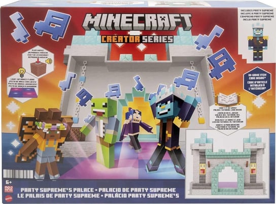 minecraft creator series zestaw party supreme's palace figurka akcji dźwięk i muzyka Mattel