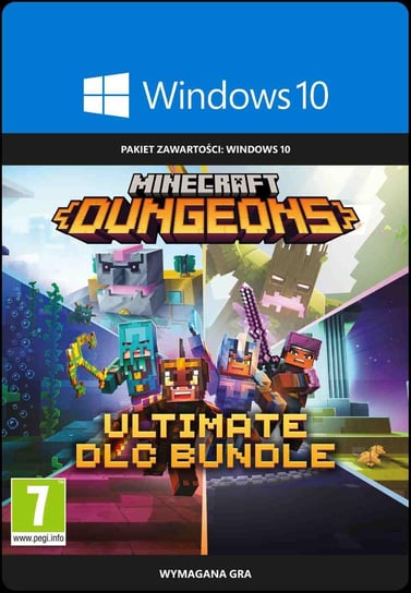 Minecraft Dungeons Ultimate - Zestaw DLC PC - kod aktywujący - 15 Urodziny Minecraft Microsoft Corporation