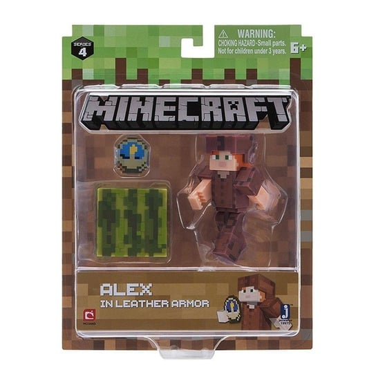 Minecraft, figurka Alex w skórzanej zbroi Minecraft