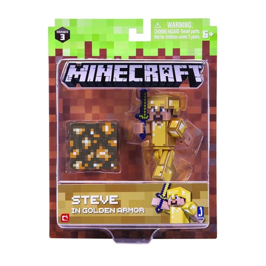 Minecraft, figurka Steve w zbroi JAZWARES
