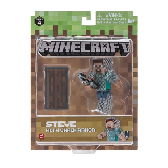 Minecraft, figurka Steve w zbroi JAZWARES