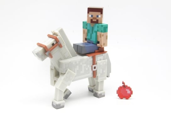 Minecraft, figurka Steve z koniem Minecraft