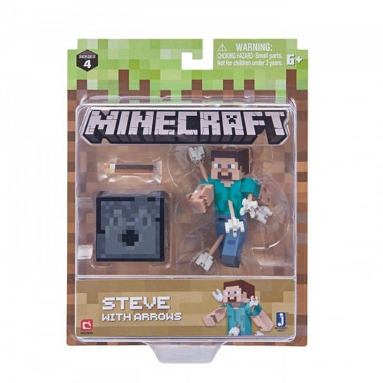 Minecraft, figurka Steve ze strzałami Minecraft