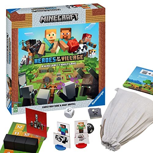 Minecraft Heroes of the Village, gra planszowa, Ravensburger Ravensburger