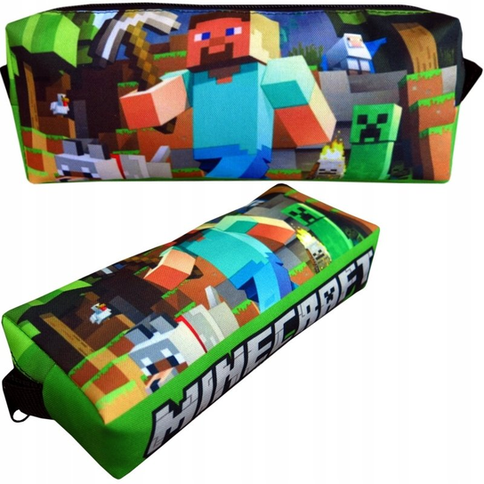 MINECRAFT klasyczny piórnik szkolny piórniki GAME - Klara | Sklep EMPIK.COM
