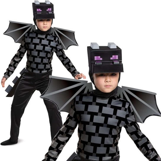 Minecraft kostium Halloween, strój karnawałowy Ender Dragon Smok Kresu 109-126 cm (4-6 lat) Disguise