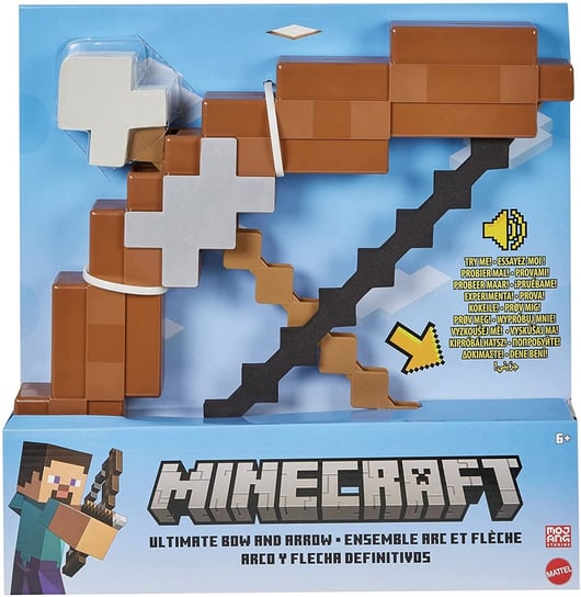 Minecraft Łuk i Strzała, bow & arrow, interaktywna zabawka, mattel Mattel