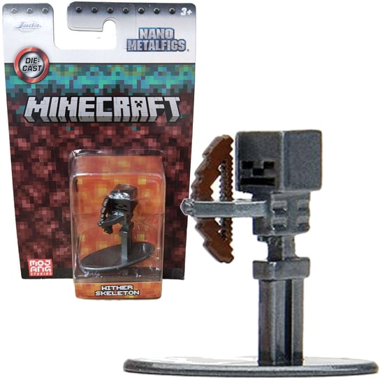 Minecraft Metalowa Figurka Kolekcjonerska Mroczny Szkielet Nano Metalfigs 4 Cm Jada Minecraft