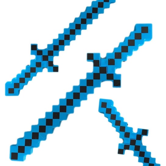 MINECRAFT Miecz ze światłem i z dźwiękiem pixelowy Niebieski WKS