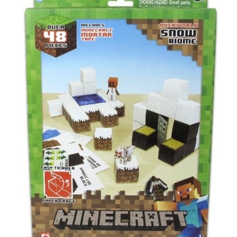 Minecraft, Papercraft, zestaw kreatywny Śnieżne Biomy Minecraft