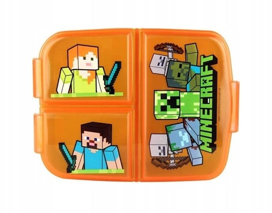 MINECRAFT śniadaniówka lunchbox 3 komory Minecraft