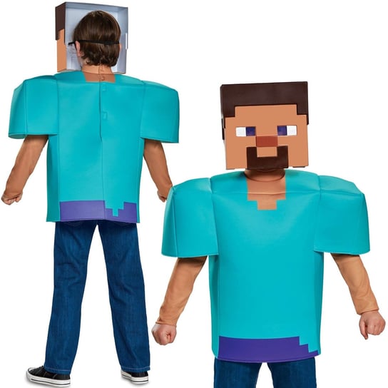 Minecraft strój karnawałowy dla chłopca Steve kostium przebranie 134-146 cm (10-12 lat) Disguise