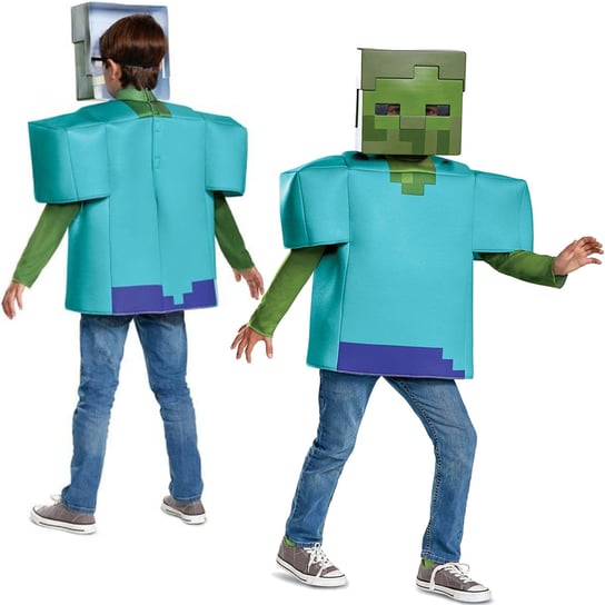 Minecraft strój karnawałowy dla chłopca Zombie kostium przebranie 125-135 cm (7-8 lat) Disguise