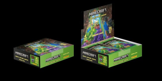 Minecraft Time To Mine Trading Cards  Cards Box 36 Saszetki z Kartami Panini S.p.A
