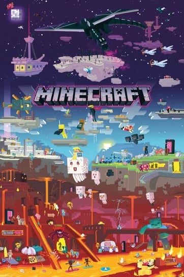 Minecraft World Beyond - plakat z gry 61x91,5 cm Minecraft