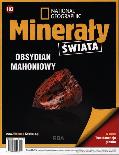 Minerały Świata Kolekcja National Geographic Burda Media Polska Sp. z o.o.