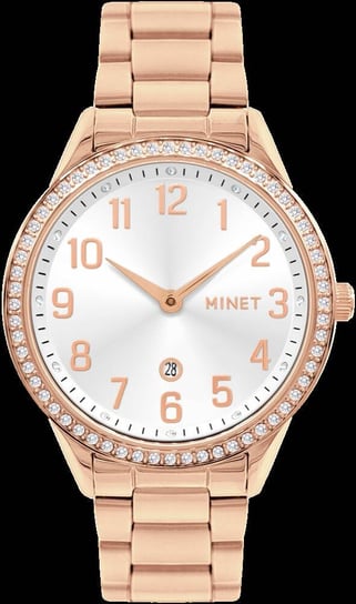 MINET Rose gold damski zegarek AVENUE z cyframi Inna marka