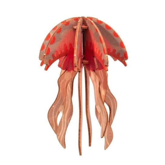 Mini 3D drewniany model meduzy do złożenia Pirouette Cacahouète