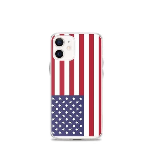 Mini etui z flagą Stanów Zjednoczonych na iPhone'a 12 Inny producent (majster PL)