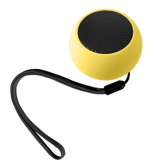 Mini glosnik Bluetooth, glosnik 3 W z wyzwalaczem aparatu — żółty Avizar